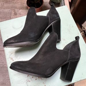 Vince Camuto | sueded cutout booties